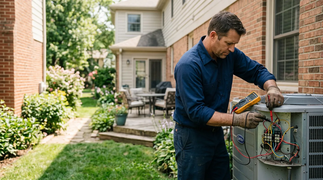 HVAC technician working near Hot Springs National Park, AR